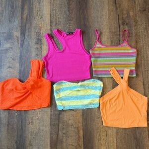 LOT OF SHEIN vacation tank tops